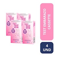 Pack X 4 Test Embarazo Baby Test Cassette Hcg - 10 Mui